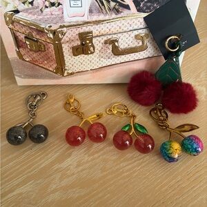 Winners Choice of 1 Large Charm Cherry Keychain or Pom Pom Cherry